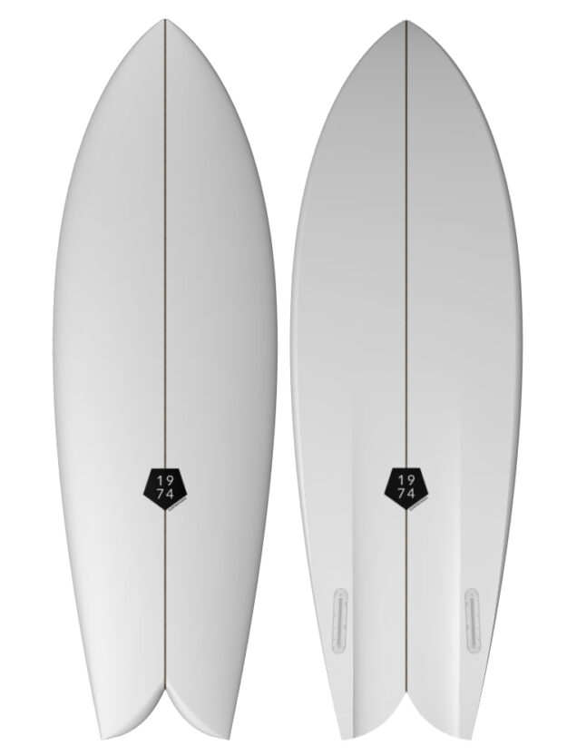 希少 BUTTERED SURFBOARDS 5'9 Twin Fish Performance Twin Fin Fish Surfboard – 1974 Surfboards
