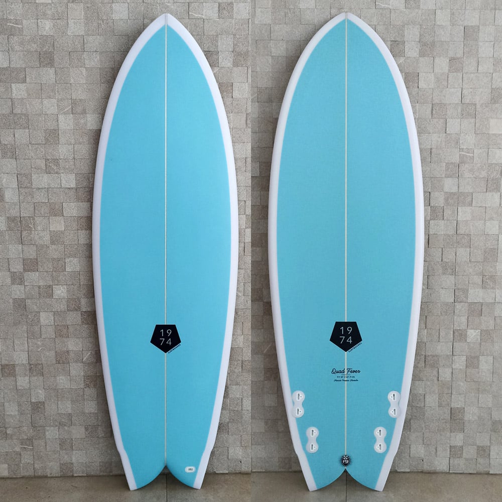Quad Fin Fish Surfboard - Quad Fever – 1974 Surfboards
